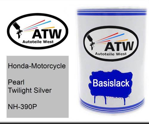 Honda-Motorcycle, Pearl Twilight Silver, NH-390P: 500ml Lackdose, von ATW Autoteile West.